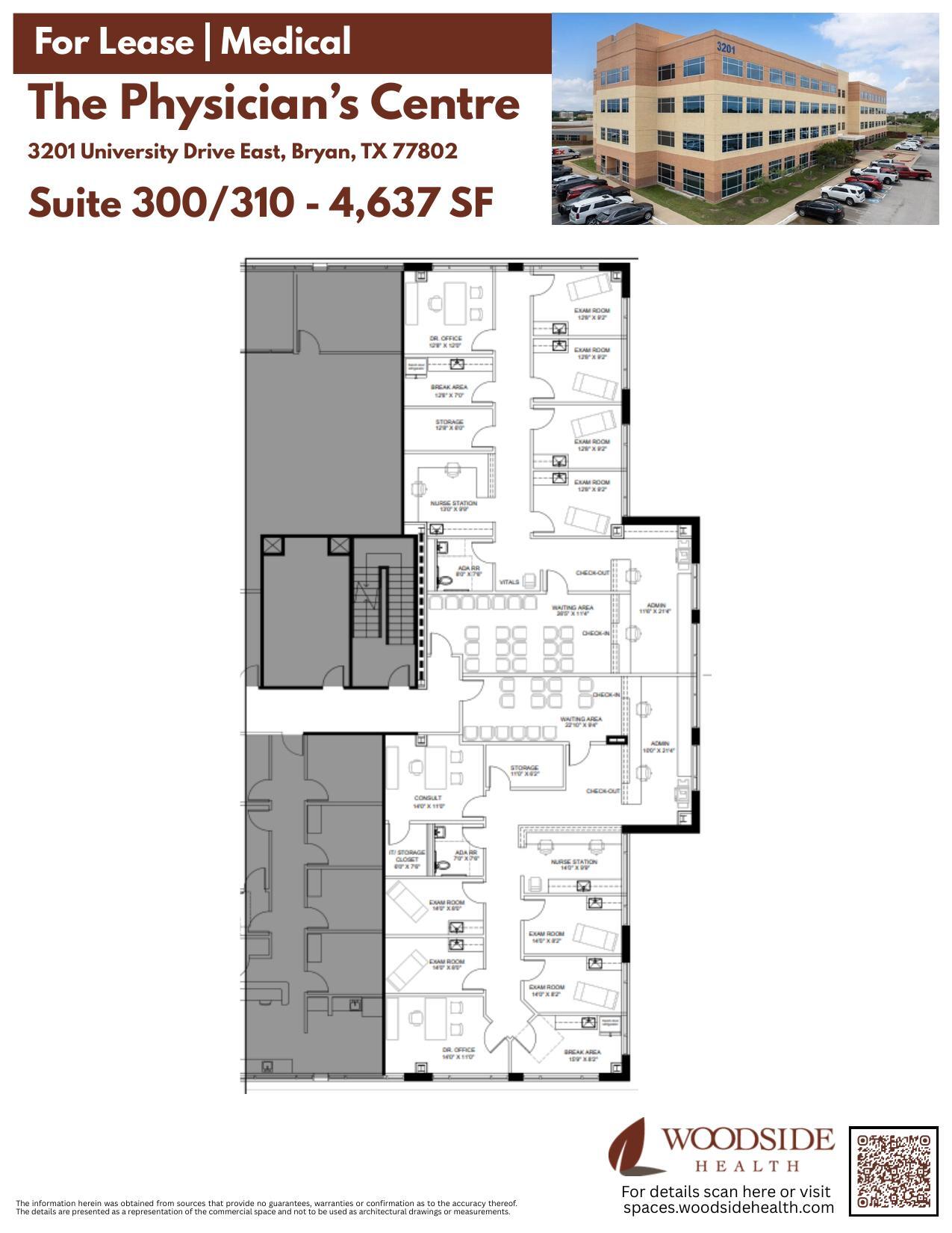 3201 University Dr E, Bryan, TX à louer Plan d’étage- Image 1 de 1