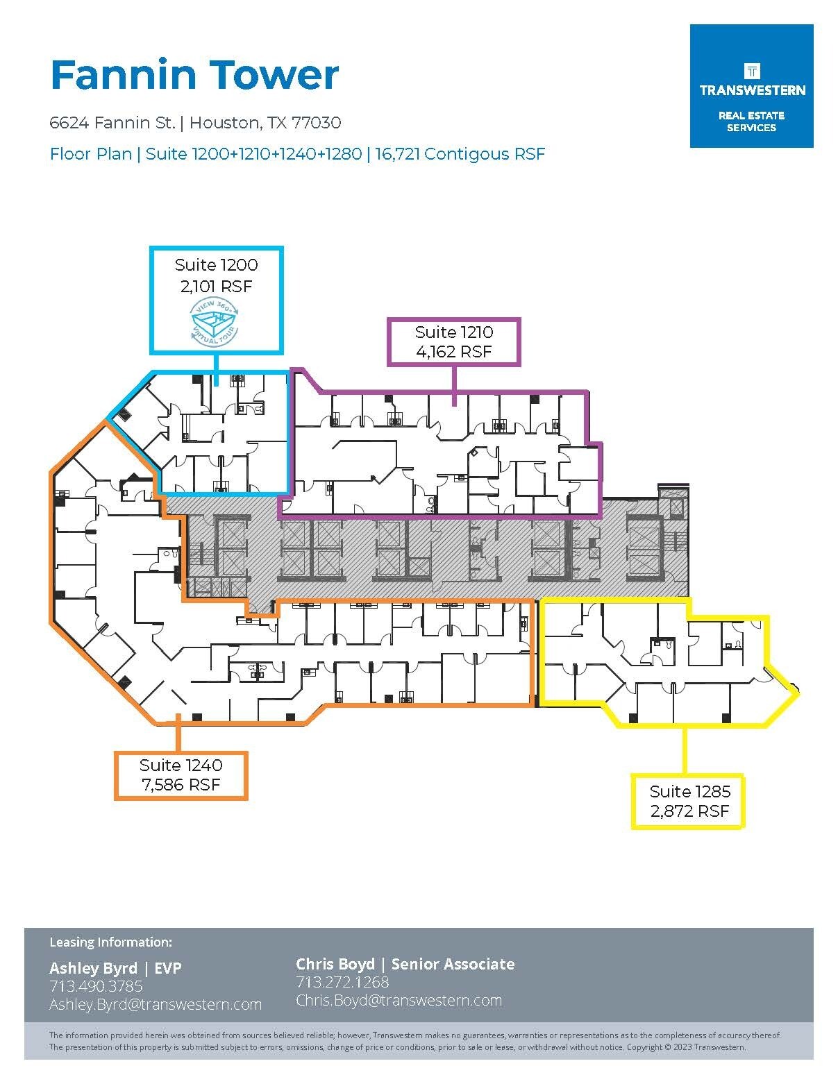 6624 Fannin St, Houston, TX à louer Plan d’étage- Image 1 de 1