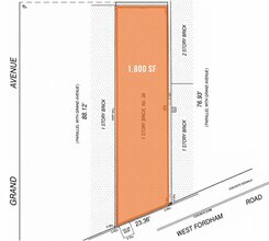 39 W Fordham Rd, Bronx, NY à louer Plan d’étage- Image 2 de 2