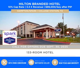 Plus de détails pour 320 Texas Ave S, College Station, TX - Services hôteliers à vendre