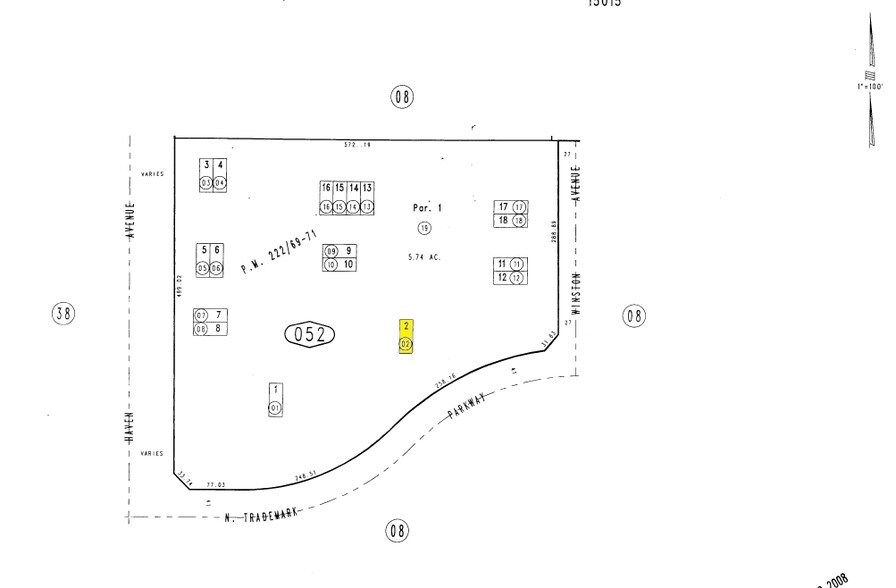 9483 Haven Ave, Rancho Cucamonga, CA for sale - Plat Map - Image 2 of 4