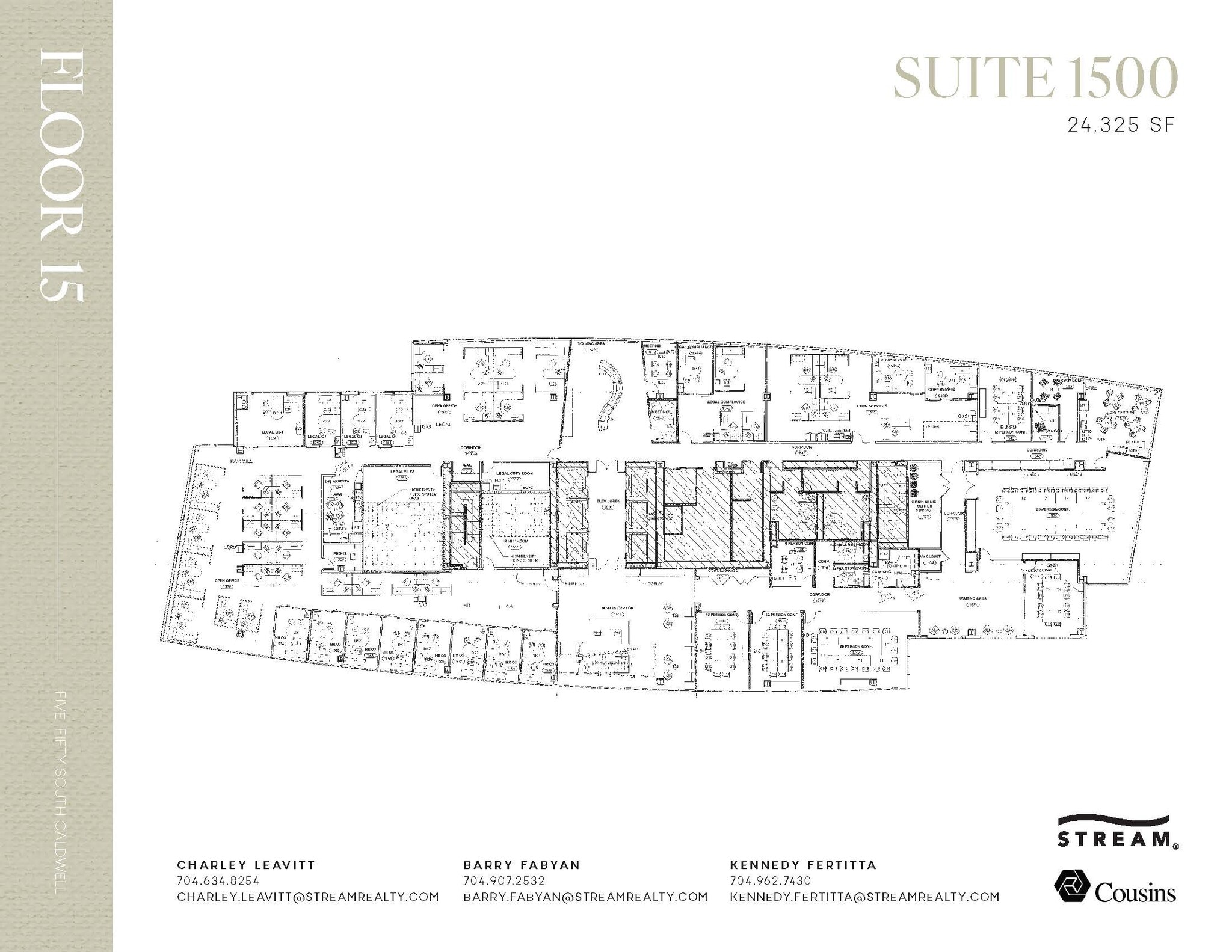 550 S Caldwell St, Charlotte, NC à louer Plan d’étage- Image 1 de 1