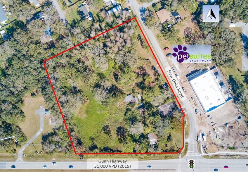 12208 Four Oaks Rd, Tampa, FL for lease - Aerial - Image 3 of 7