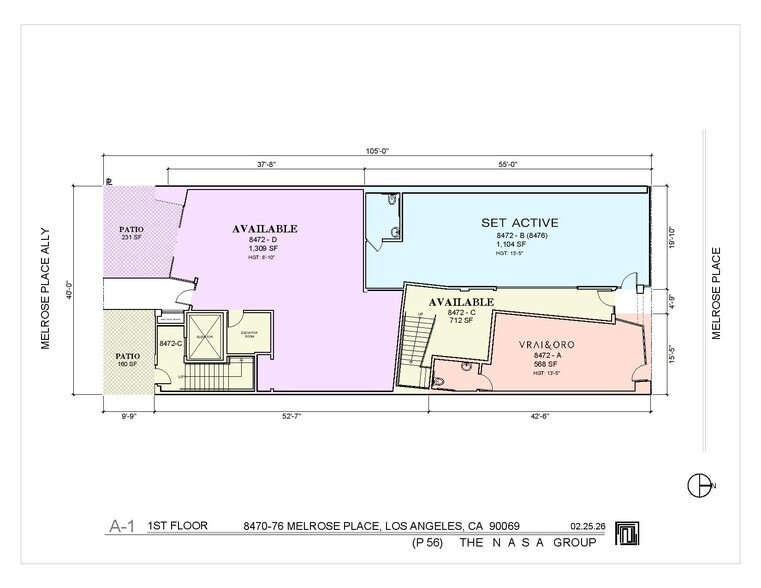 8472 Melrose Pl, West Hollywood, CA à louer - Plan d’étage - Image 3 de 5