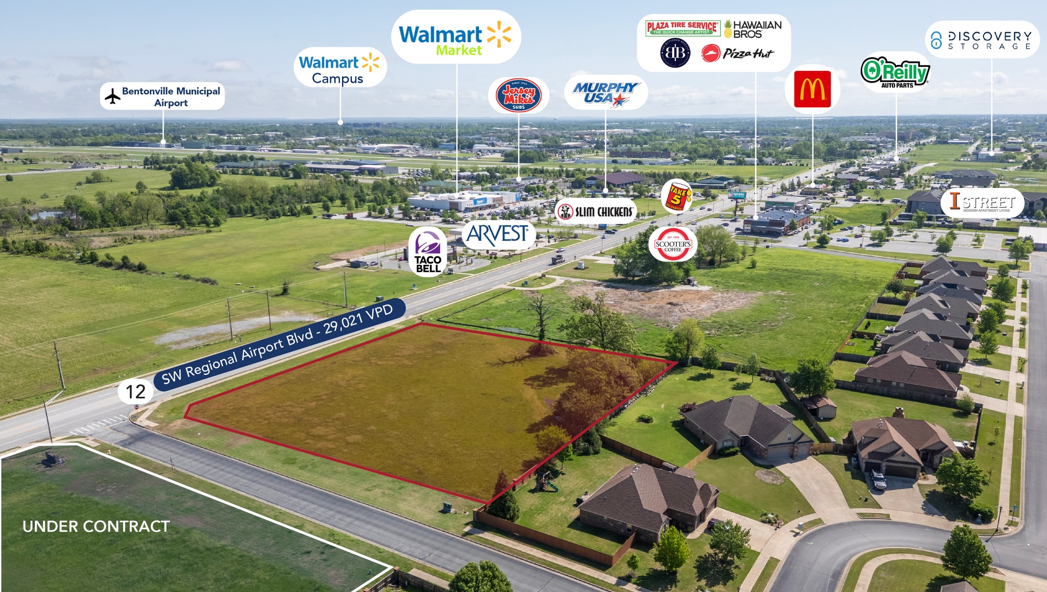 SW Regional Airport Blvd, Bentonville, AR à vendre Photo du bâtiment- Image 1 de 6