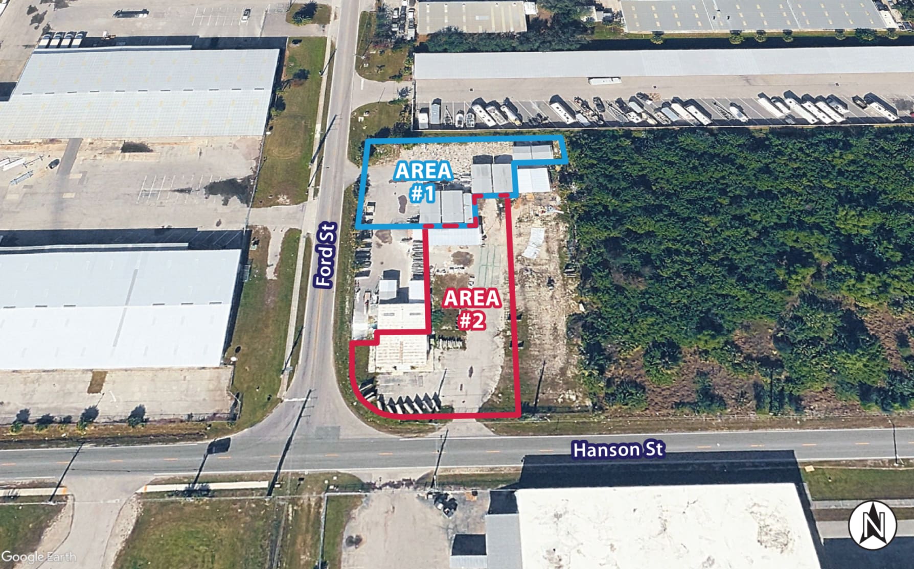 3205 Hanson St, Fort Myers, FL for lease Aerial- Image 1 of 1