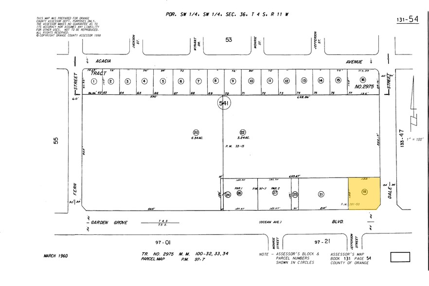 8471 Garden Grove Blvd, Garden Grove, CA à vendre - Plan cadastral - Image 1 de 1