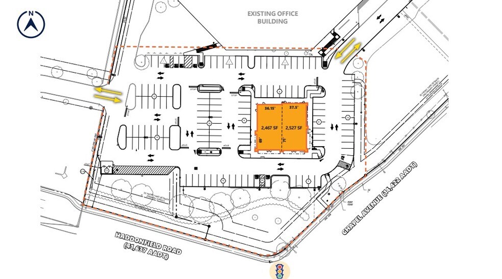 1800 Chapel Ave W, Cherry Hill Township, NJ à louer - Plan de site - Image 2 de 2