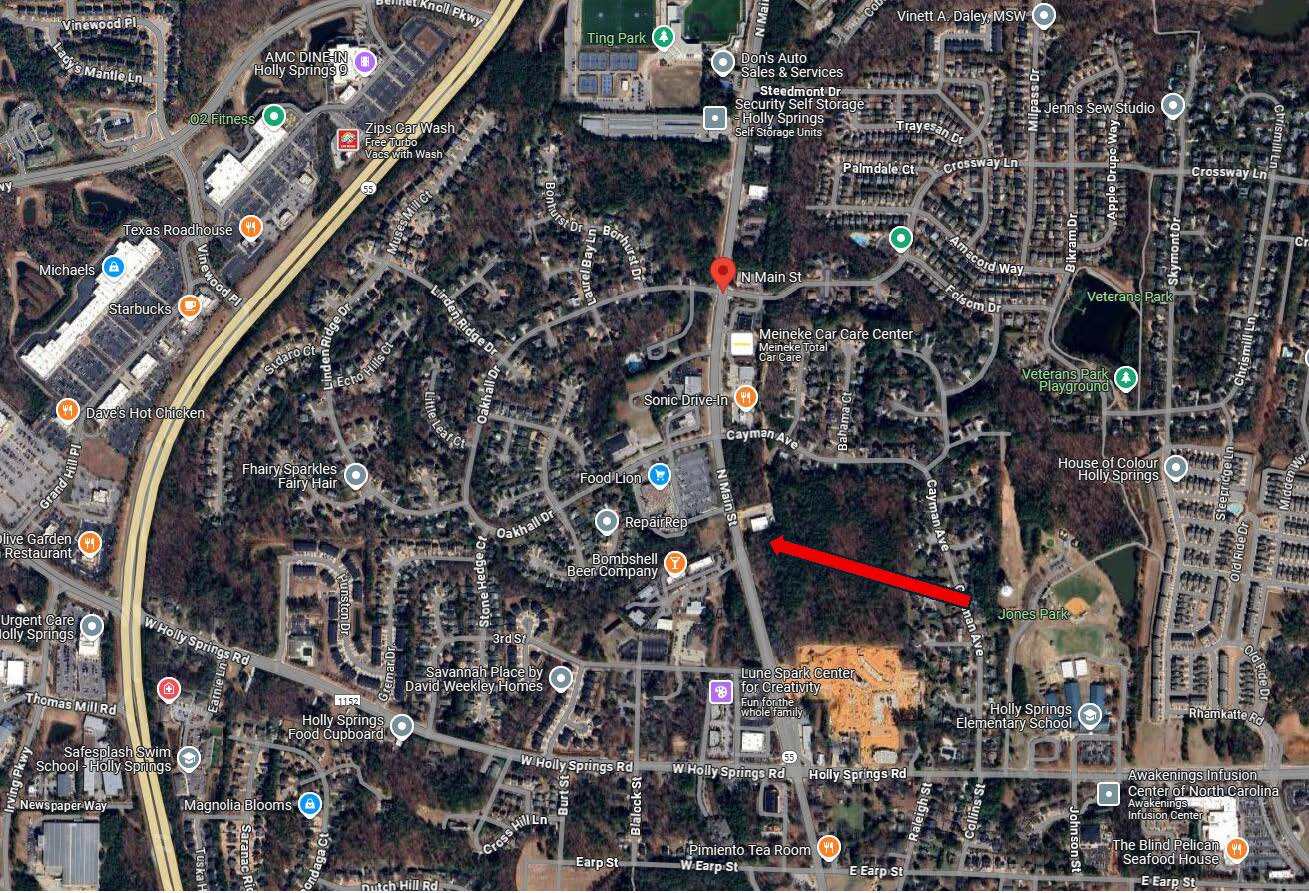 N Main St, Holly Springs, NC à vendre Aérien- Image 1 de 1