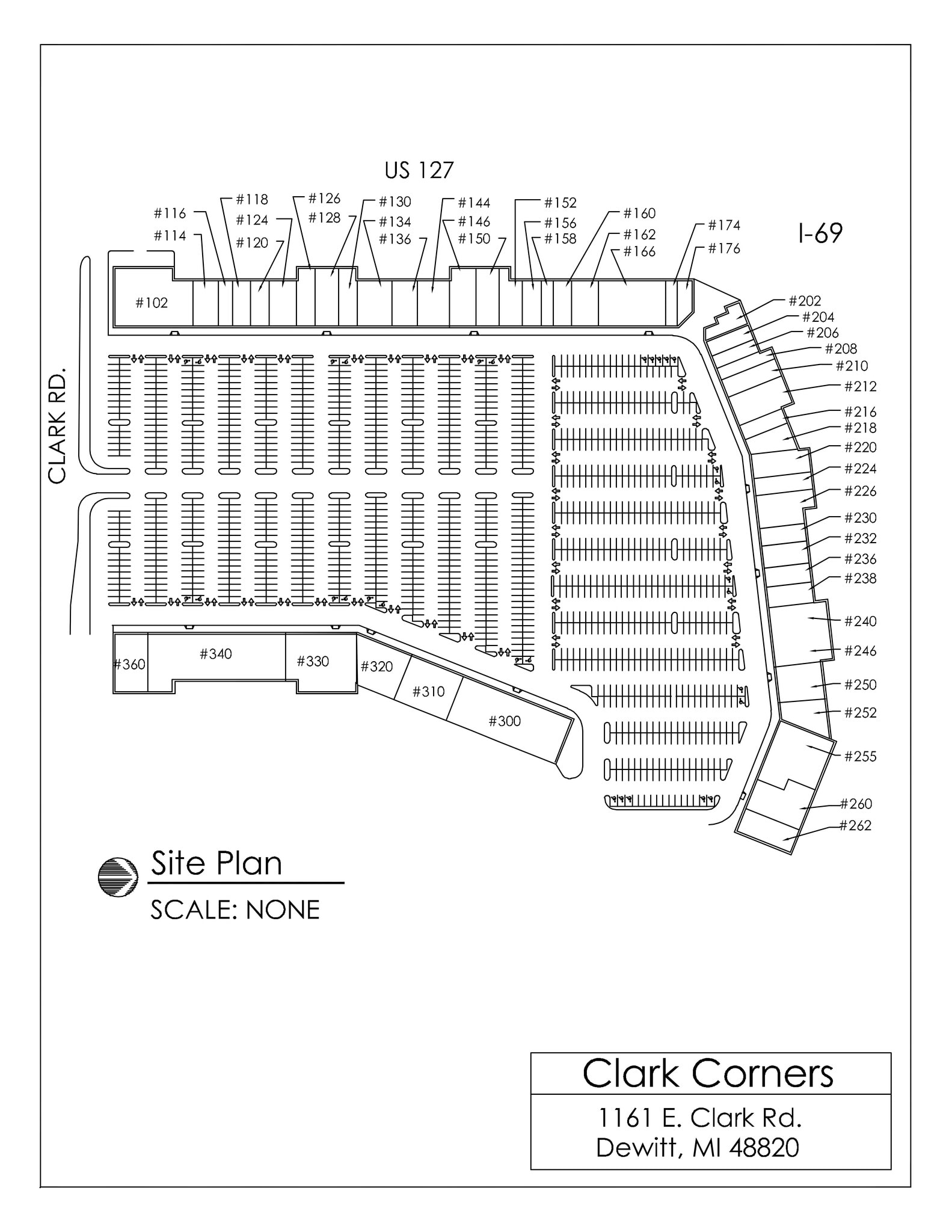 1161 E Clark Rd, Dewitt, MI à louer Plan de site- Image 1 de 1