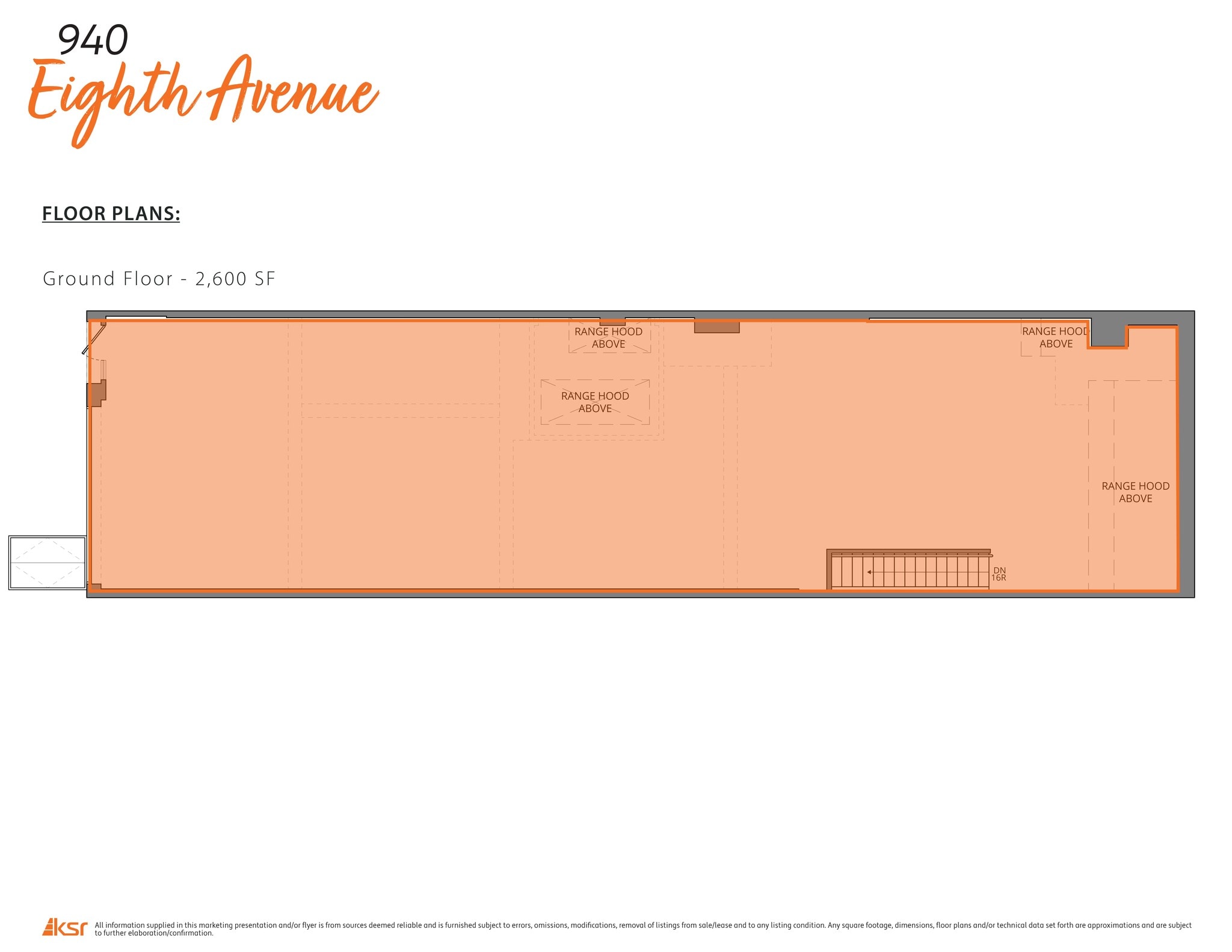 940 Eighth Ave, New York, NY à louer Plan de site- Image 1 de 3