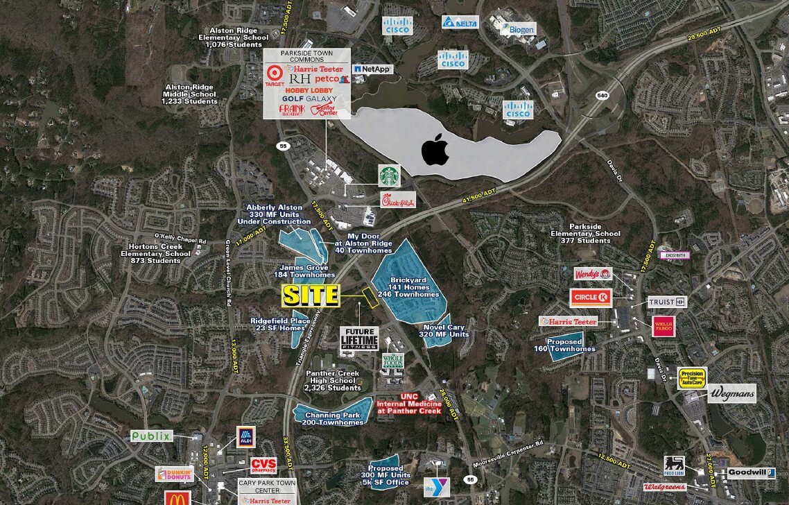 Alston Town Center Phase II, Cary, NC for lease Aerial- Image 1 of 4