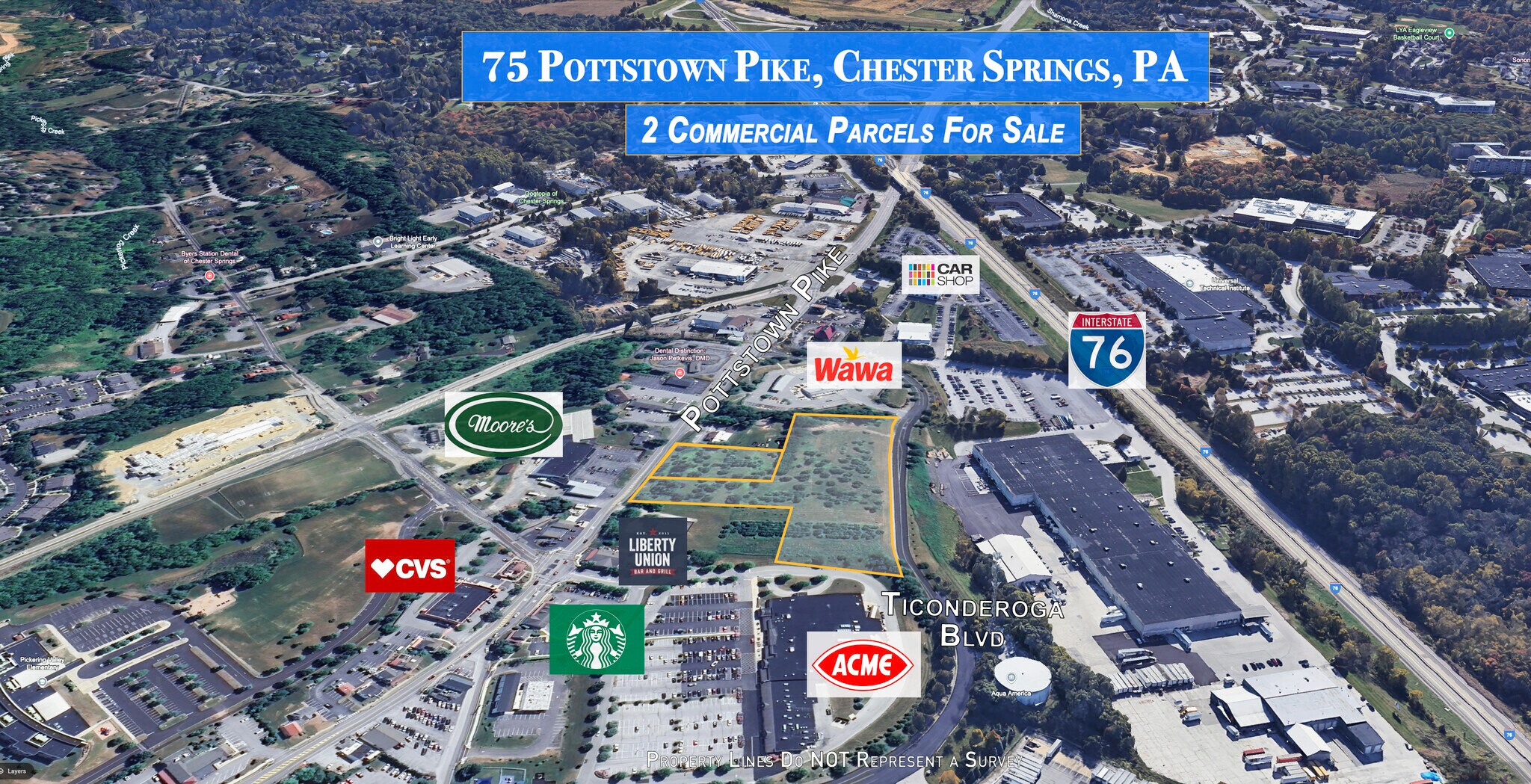 75 Pottstown Pike, Chester Springs, PA à vendre Photo du bâtiment- Image 1 de 9