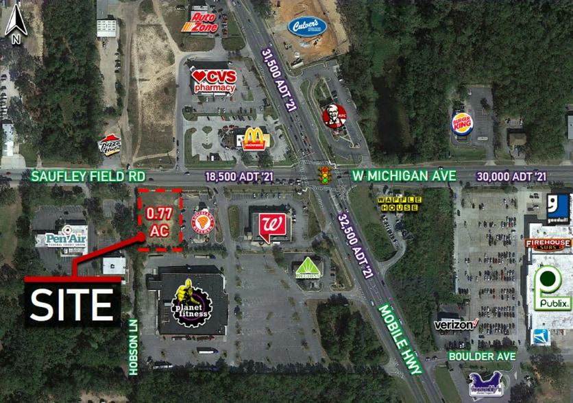 4515 Saufley Field Rd, Pensacola, FL à vendre - Photo du bâtiment - Image 2 de 3