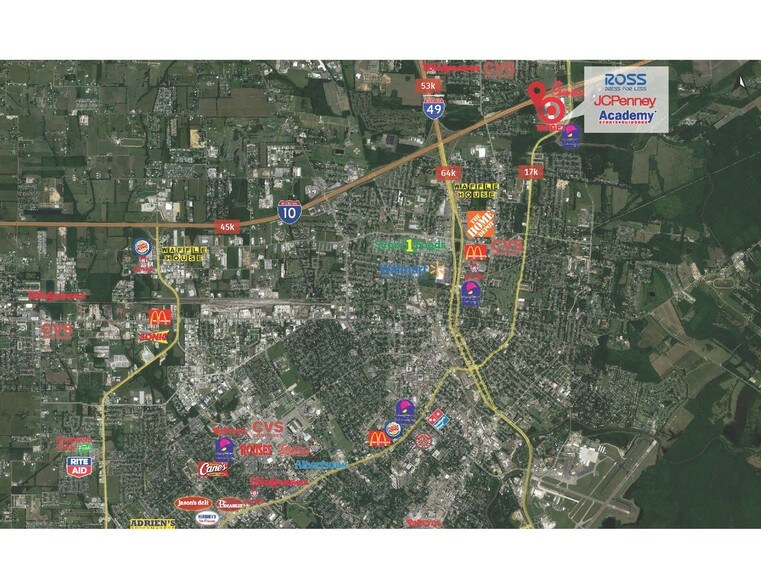 3225 Louisiana Ave, Lafayette, LA à vendre - Aérien - Image 2 de 2