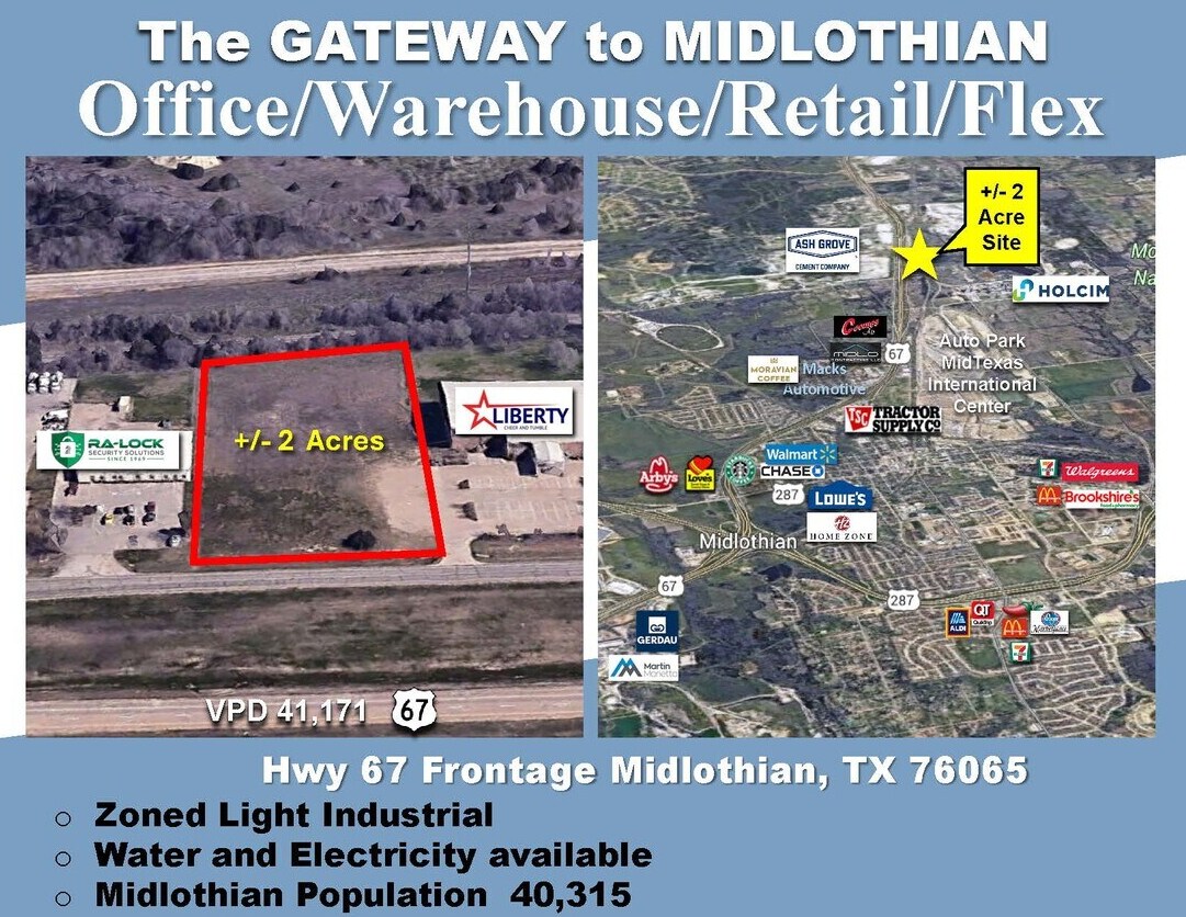 TBD Highway 67, Midlothian, TX for sale Primary Photo- Image 1 of 5