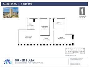 801 Cherry St, Fort Worth, TX à louer Plan de site- Image 2 de 2