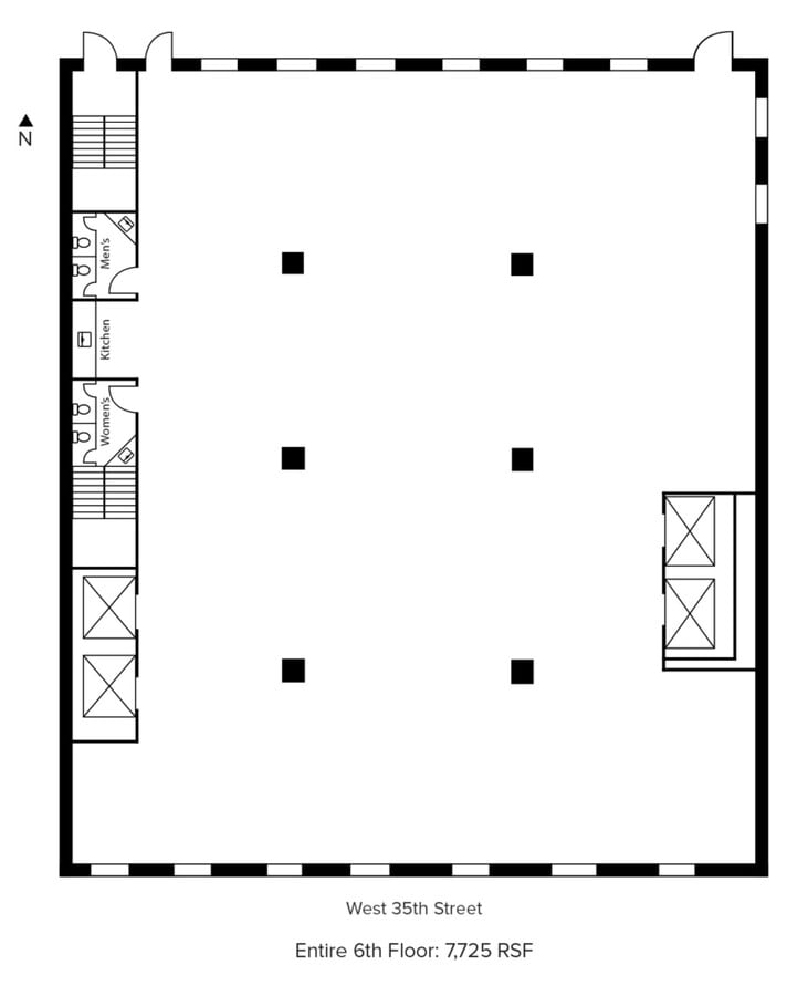 131 W 35th St, New York, NY 10001 - Unit Entire -  - Floor Plan - Image 1 of 6