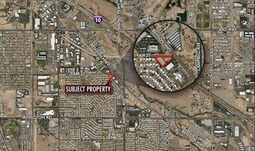 1740 E Fair St, Tucson, AZ - Aerial  map view