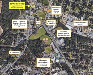 Plus de détails pour 409 Fair Rd, Statesboro, GA - Terrain à vendre
