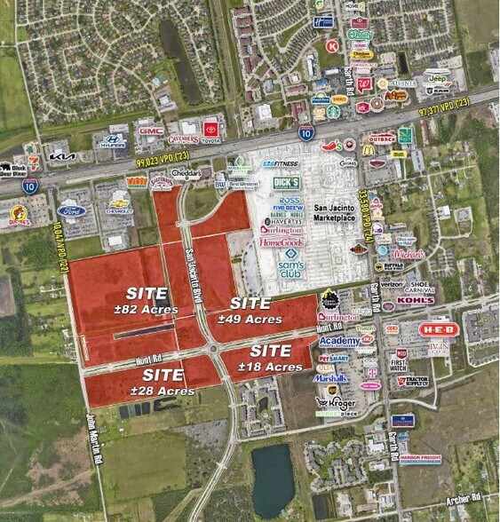 0 SWQ of I-10 & Garth Blvd, Baytown, TX à vendre - Photo principale - Image 1 de 2