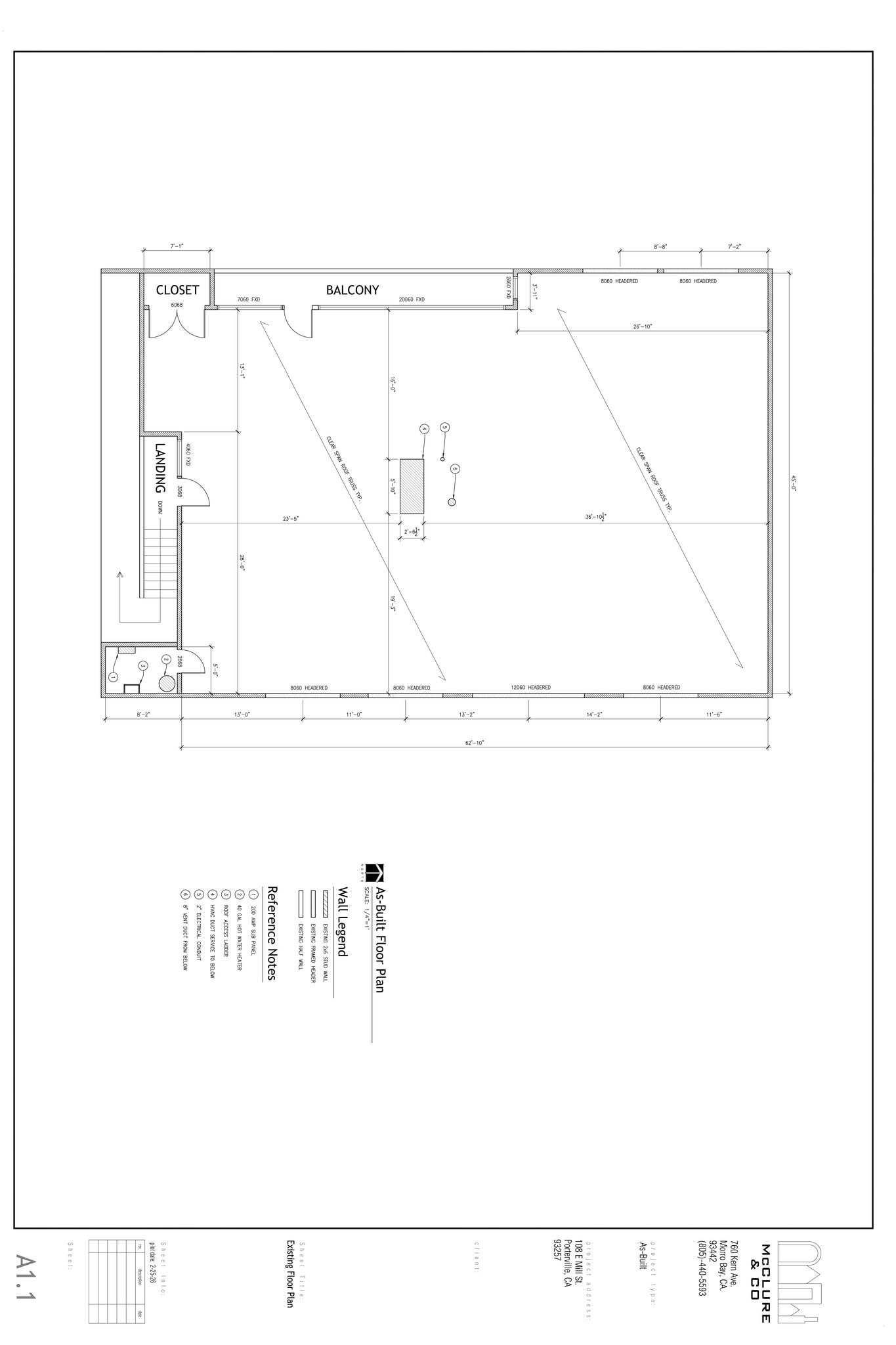 108 E Mill Ave, Porterville, CA à louer Plan de site- Image 1 de 1