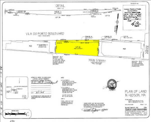 213 Main St, Hudson, MA for lease - Plat Map - Image 2 of 7