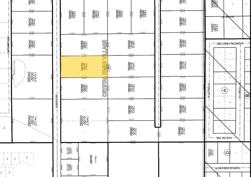 8570 W Mayo Dr, Crystal River, FL à vendre - Plan cadastral - Image 2 de 2