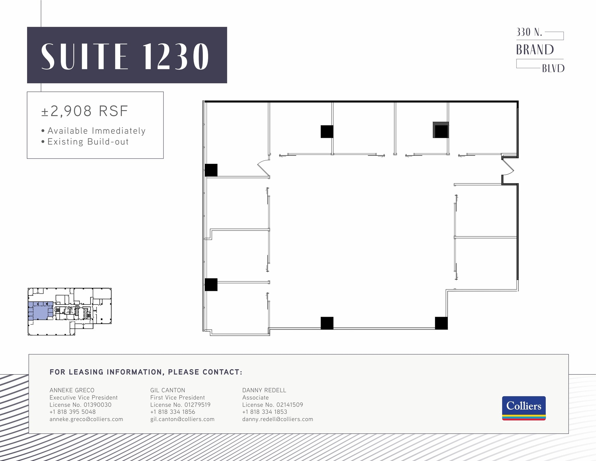 330 N brand Blvd, Glendale, CA for lease Floor Plan- Image 1 of 1