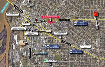 200 N 11th St, Fort Smith, AR - Aérien  Vue de la carte