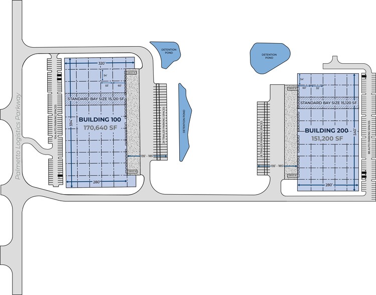 800 Palmetto Logistics Pky, Palmetto, GA à louer - Plan de site - Image 2 de 4