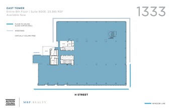 1333 H St NW, Washington, DC à louer Plan d  tage- Image 1 de 1