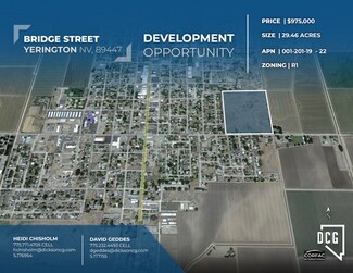 Plus de détails pour 0 Bridge Street, Yerington, NV - Terrain à vendre