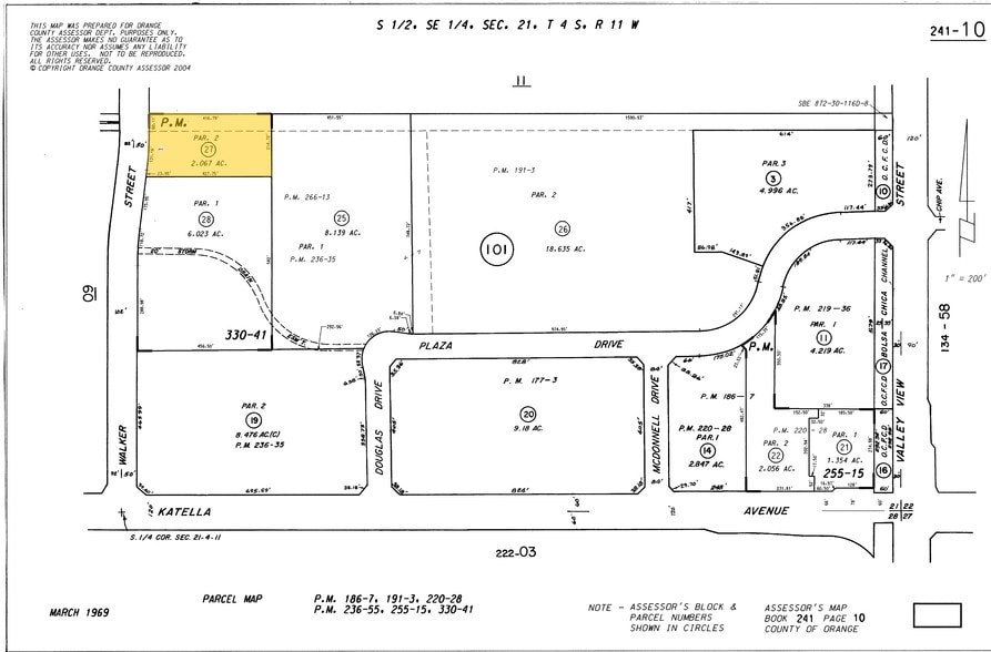 10850-10880 Walker St, Cypress, CA for sale - Plat Map - Image 2 of 7