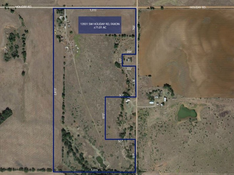 13931 SW Holiday Rd, Faxon, OK for sale - Aerial - Image 1 of 1