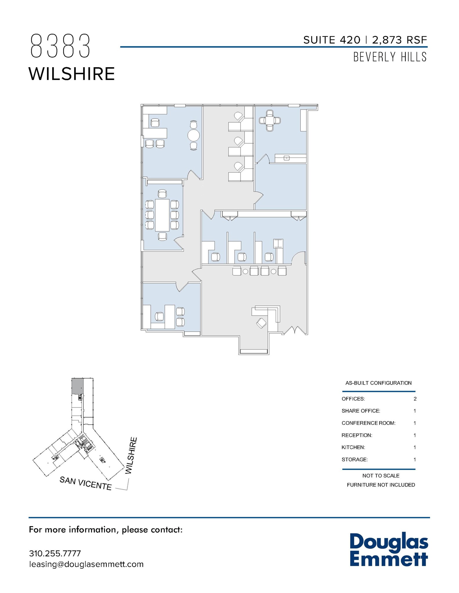 8383 Wilshire Blvd, Beverly Hills, CA à louer Plan d  tage- Image 1 de 1