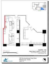 350 Burnhamthorpe Rd W, Mississauga, ON for lease Floor Plan- Image 1 of 1