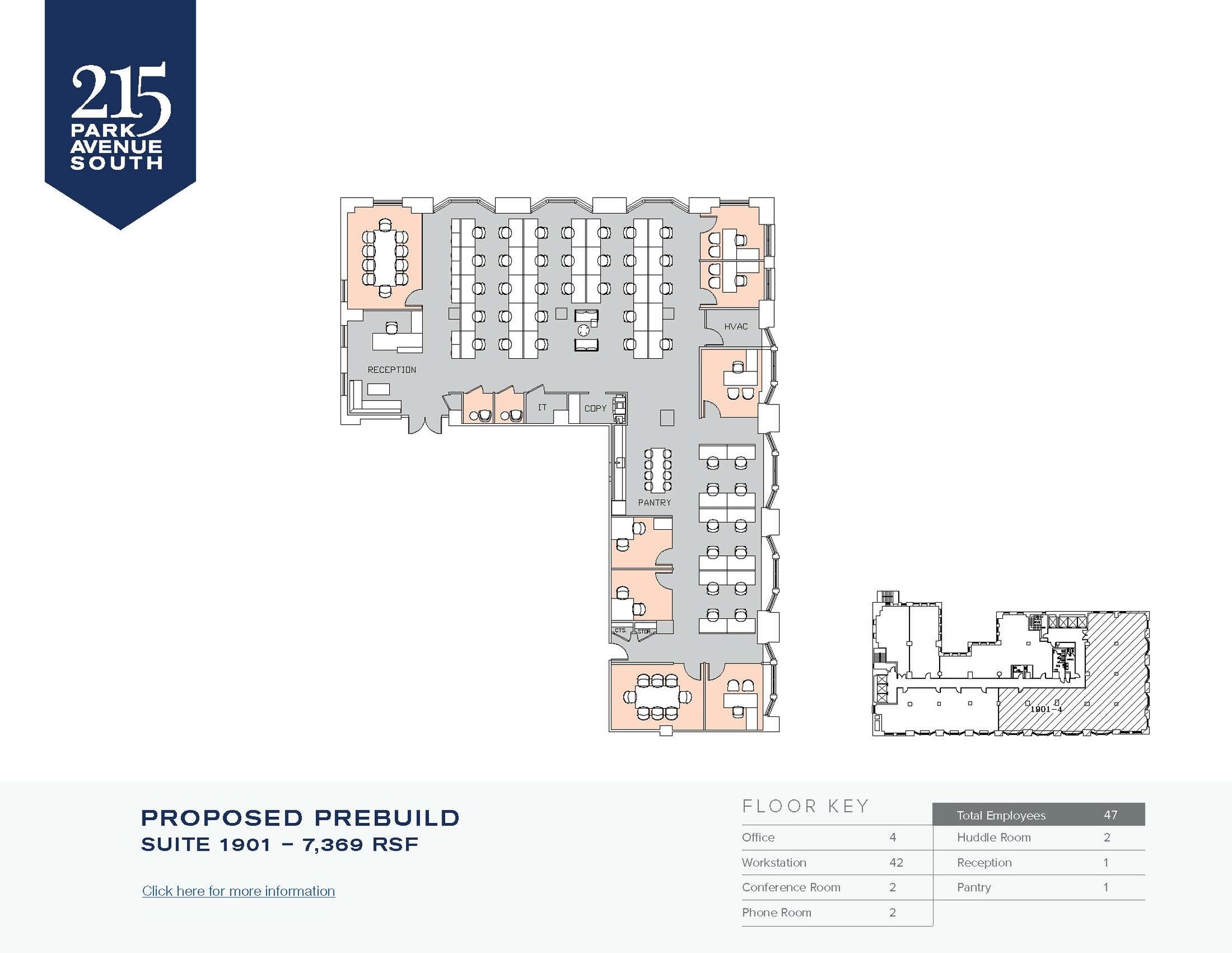 215 Park Ave S, New York, NY à louer Plan d’étage- Image 1 de 1