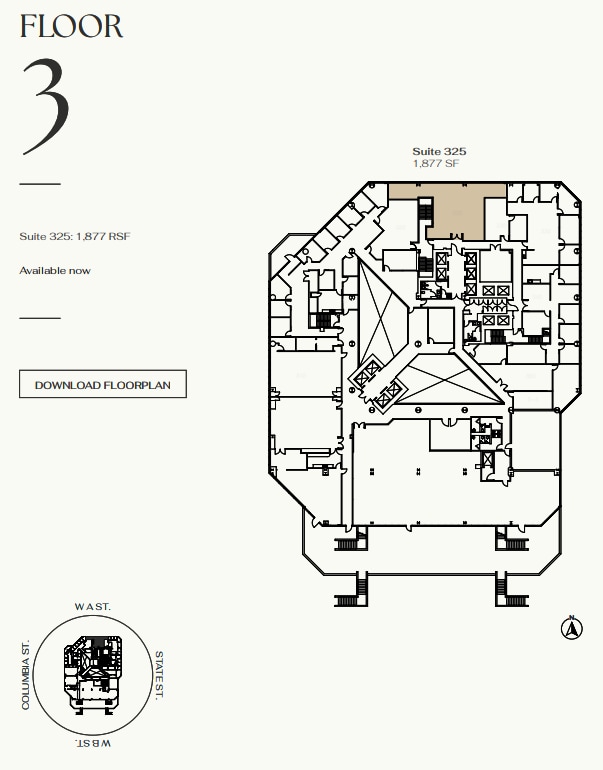 401 W A St, San Diego, CA à louer Plan d’étage- Image 1 de 1