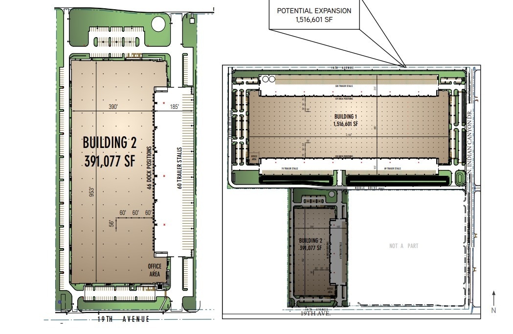 SWC N. Indian Canyon Dr & 18th Ave, North Palm Springs, CA for lease Site Plan- Image 1 of 1