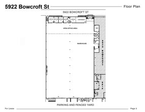 5922 W Bowcroft St, Los Angeles, CA for lease Floor Plan- Image 1 of 8
