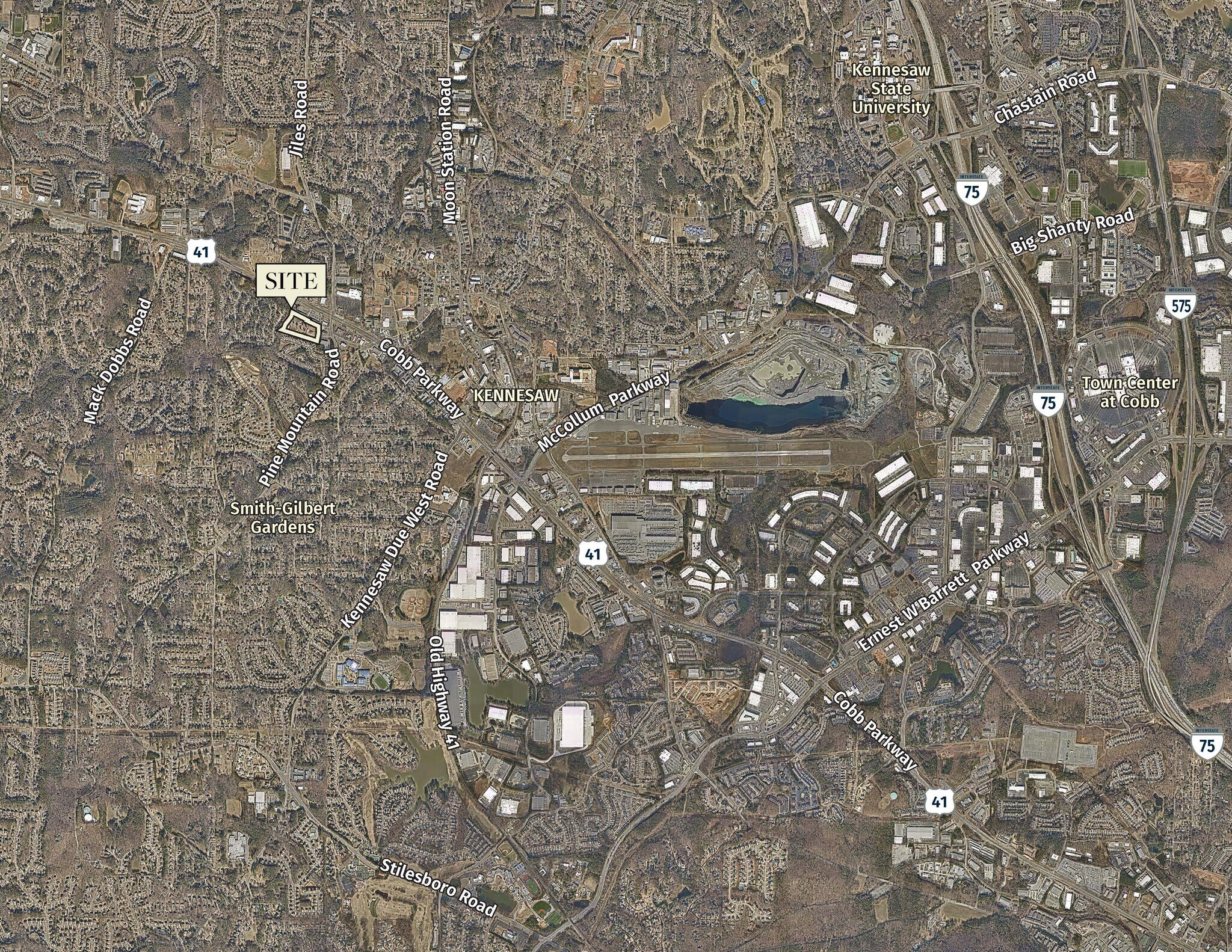 6095 Pine Mountain Rd, Kennesaw, GA for sale Aerial- Image 1 of 4