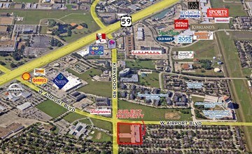 11720 W Airport Blvd, Stafford, TX - AERIAL map view