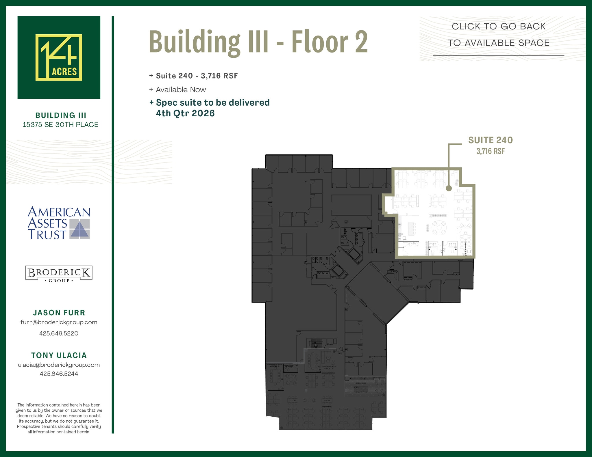 15325 SE 30th Pl, Bellevue, WA for lease Floor Plan- Image 1 of 1
