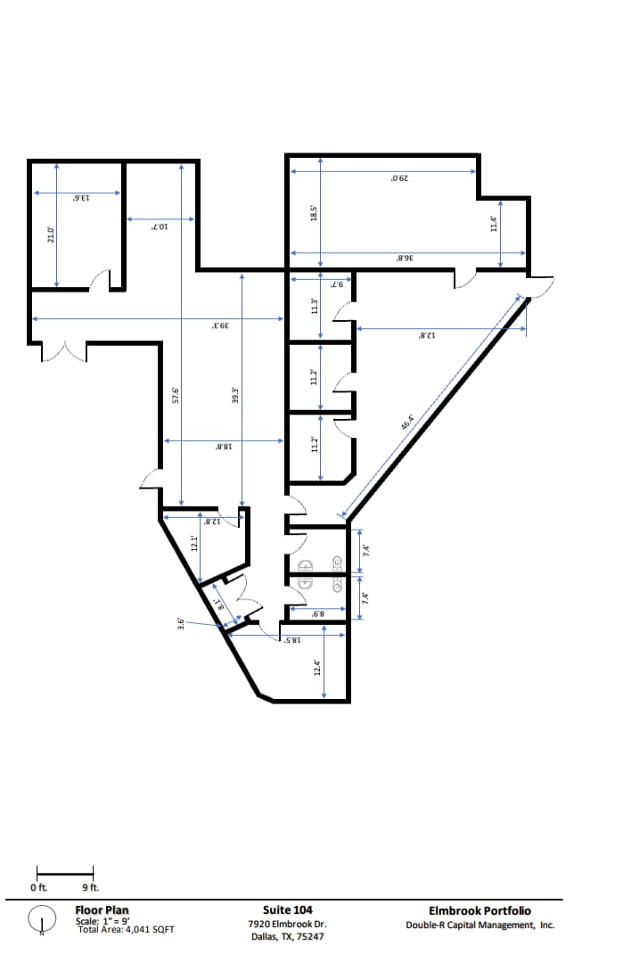 7920 Elmbrook Dr, Dallas, TX for lease Floor Plan- Image 1 of 1
