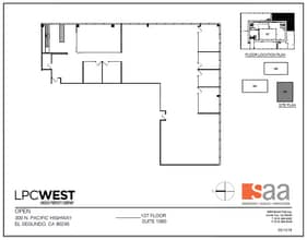 300 N Pacific Coast Hwy, El Segundo, CA à louer Plan d’étage- Image 1 de 1