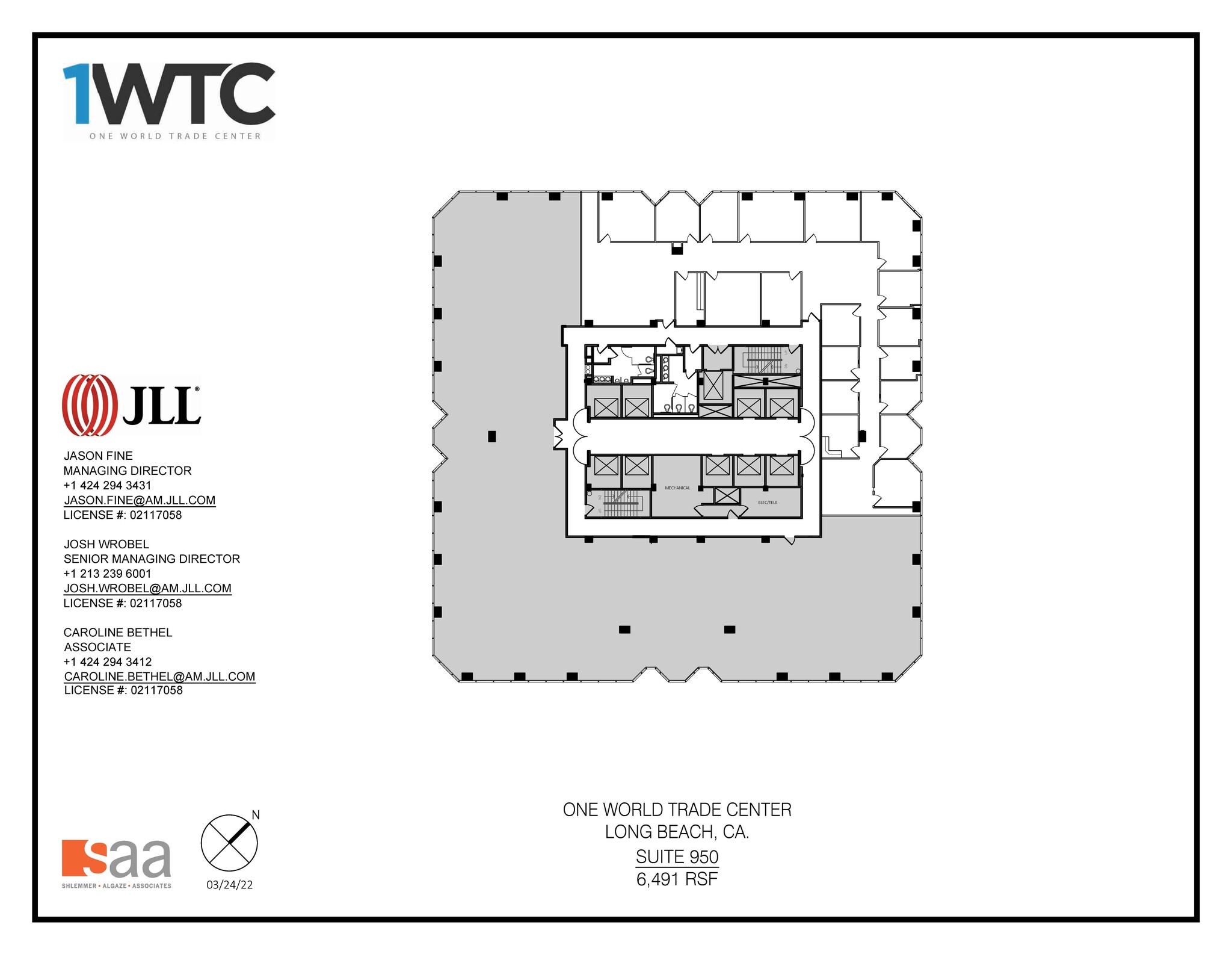 1 World Trade Ctr, Long Beach, CA à louer Plan d  tage- Image 1 de 1