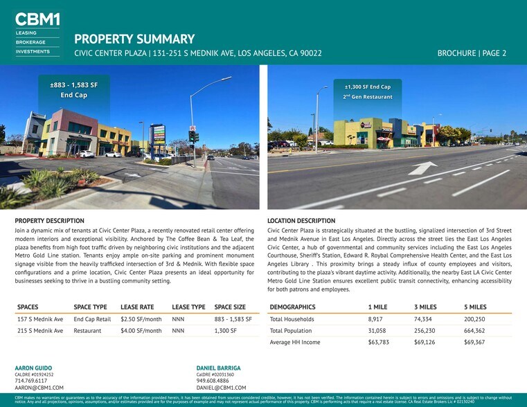 131-251 S Mednik Ave, Los Angeles, CA à louer - Photo du bâtiment - Image 3 de 9