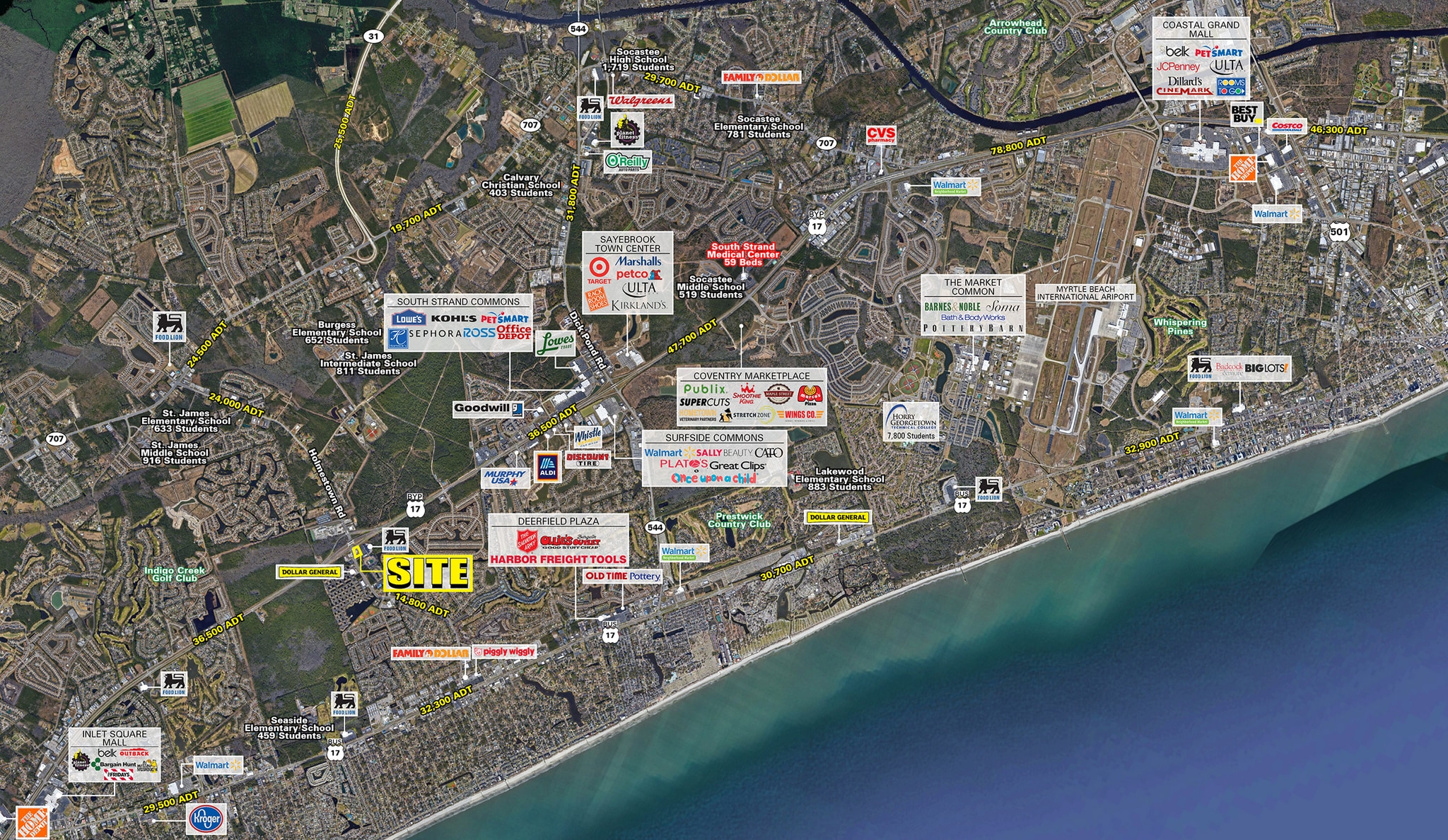 Hwy 17 Bypass S & Glenns Bay rd, Surfside Beach, SC for lease Primary Photo- Image 1 of 5
