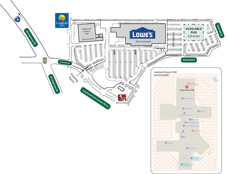 3606 US Highway 98, Lakeland, FL à louer - Plan de site - Image 3 de 3